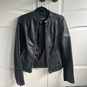 Express faux leather jacket, size small